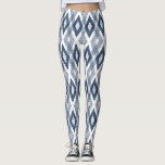 Leggings Motif arlequin de marine bleu et blanc<br><div class="desc">Élégantes,  rustiques et uniques leggings avec motif arlequin bleu marine et blanc grunge. D'autres couleurs sont disponibles.</div>