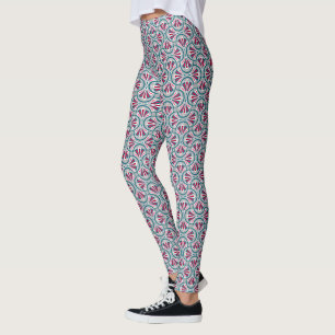 Leggings Motif art déco coloré.