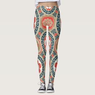 Leggings Motif asiatique : Design géométrique élégant