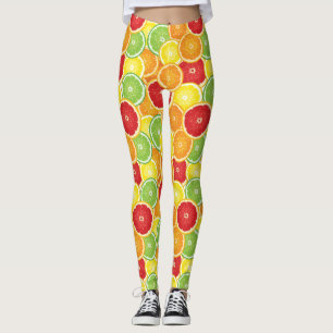 Leggings Motif avec des agrumes