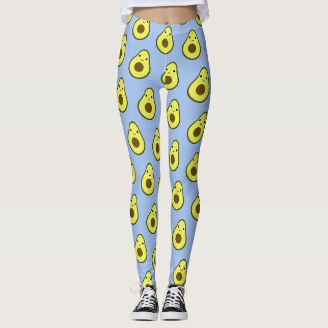 Leggings Motif Awesome Kawaii Avocado (Devant)