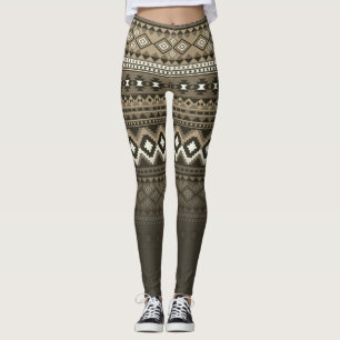 Leggings motif aztèque élégant