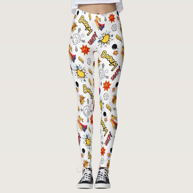 Leggings Motif Bande Dessinée  (Devant)