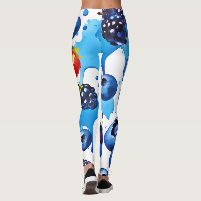 Leggings Motif Berry dynamique (Dos)