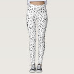 Leggings Motif Black and White Music Notes<br><div class="desc">Musique cool note design motif.</div>