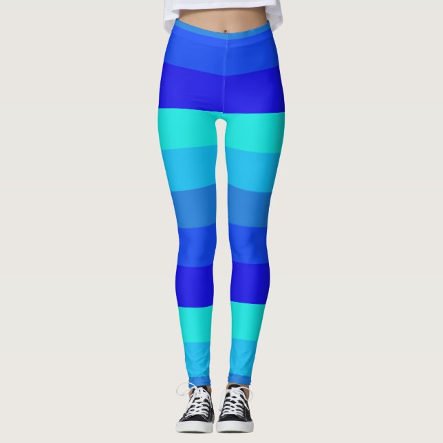 Leggings Motif Bleu (Devant)