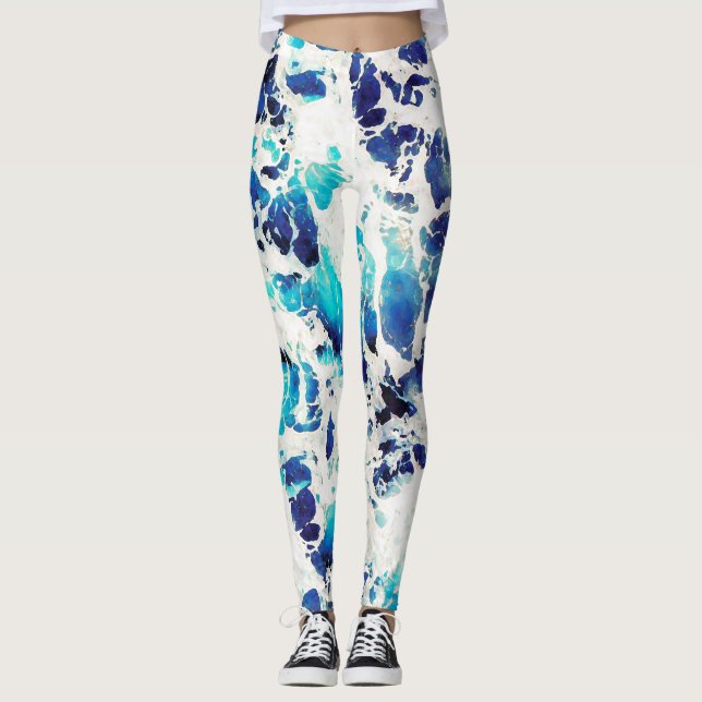 Leggings Motif bleu (Devant)
