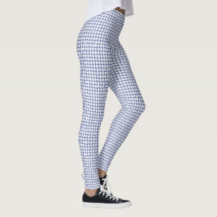 Leggings Motif Bleu Blanc