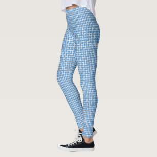 Leggings Motif Bleu Blanc