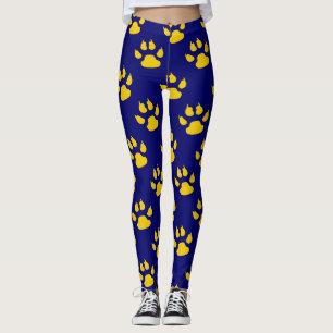 Leggings Motif bleu mou bleu marine