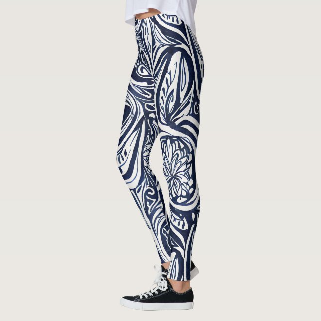 Leggings Motif botanique Abstrait Classy (Gauche)