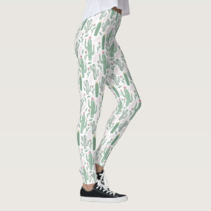 Leggings Motif botanique de Cactus