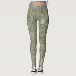 Leggings Motif botanique rustique décoratif vintage