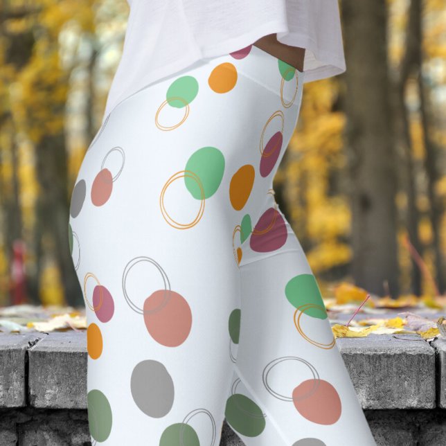 Leggings Motif Bubbles Bleus Alice (Bubbly Bubbles on Alice Blue Leggings)