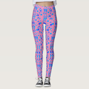 Leggings Motif bulle C01.bleu Pink BG