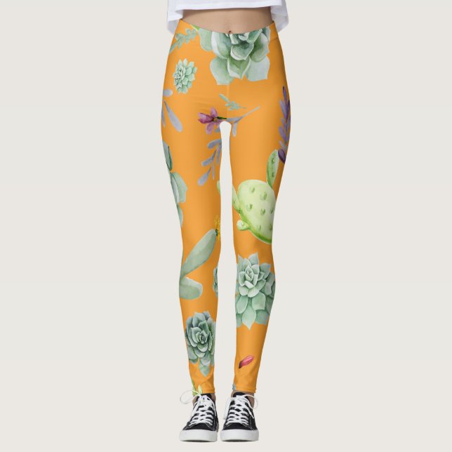 Leggings Motif Cactus 11 (Devant)