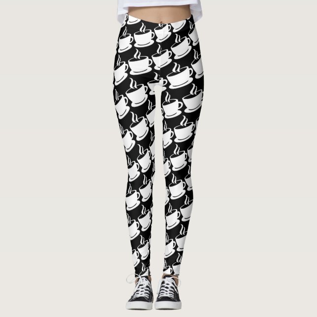 Leggings Motif café (Devant)