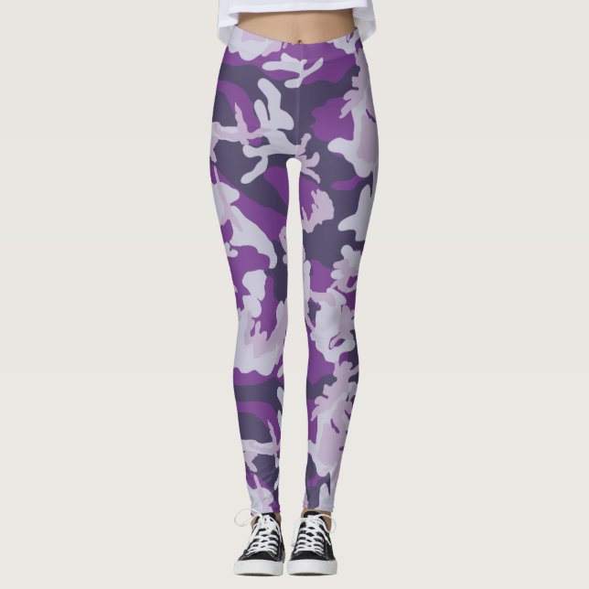 Leggings Motif Camo PurpleBerry (Devant)