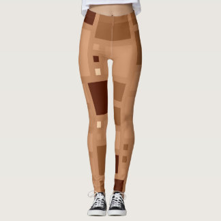 Leggings Motif Carré couleur rétro #5