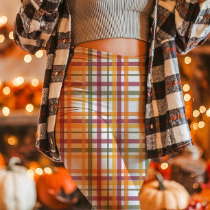 Leggings Motif carreaux d'automne confortable