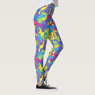 Leggings Motif carrelé cool des années 90