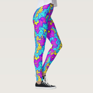 Leggings Motif carrelé cool des années 90