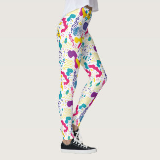 Leggings Motif carrelé cool des années 90