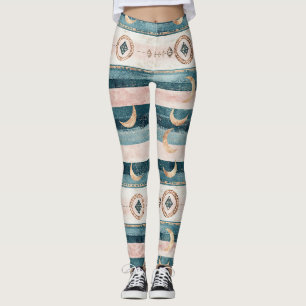 Leggings Motif céleste du Sud-Ouest - Style désert