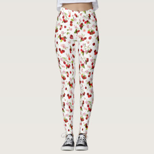 Leggings Motif cerise 1