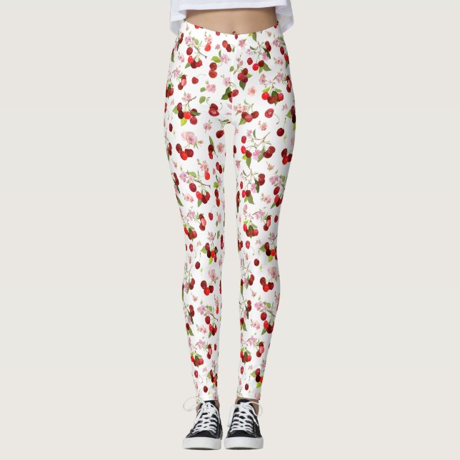 Leggings Motif cerise 1 (Devant)