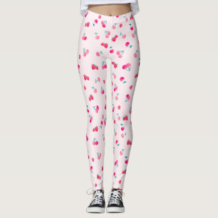 Leggings Motif cerise, Motif fraise