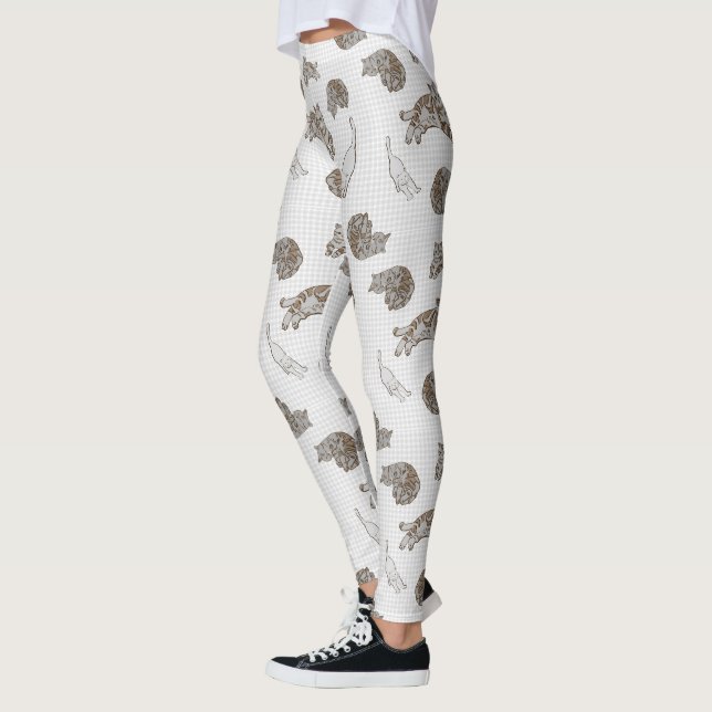 Leggings motif chats (Gauche)