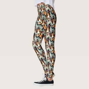 Leggings Motif Chats Chiens Assistant Vétérinaire