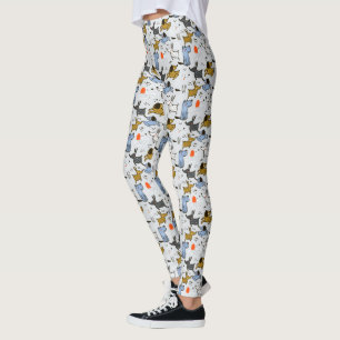 Leggings Motif chien mignon Doodle