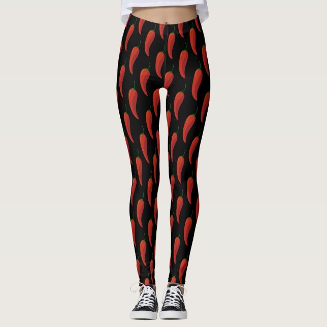 Leggings Motif Chili Pepper (Devant)
