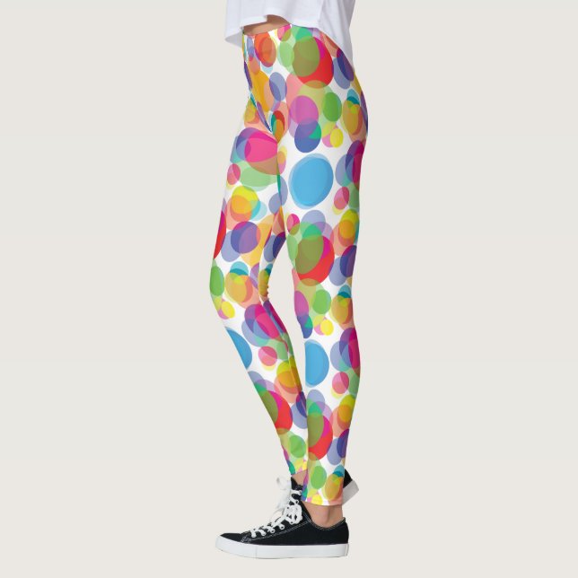 Leggings Motif circulaire coloré (Gauche)