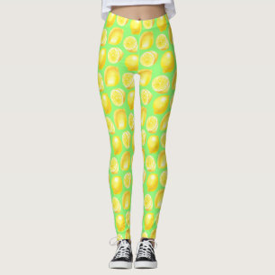 Leggings Motif citrons aquarelle