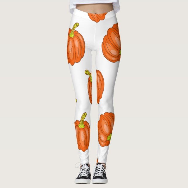 Leggings motif citrouille (Devant)