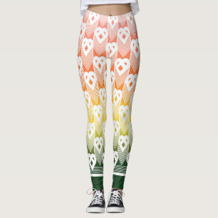 Leggings Motif Coeur Dégradé - Casablanca Energy