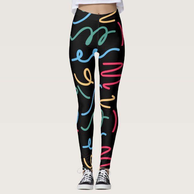 Leggings Motif coloré (Devant)