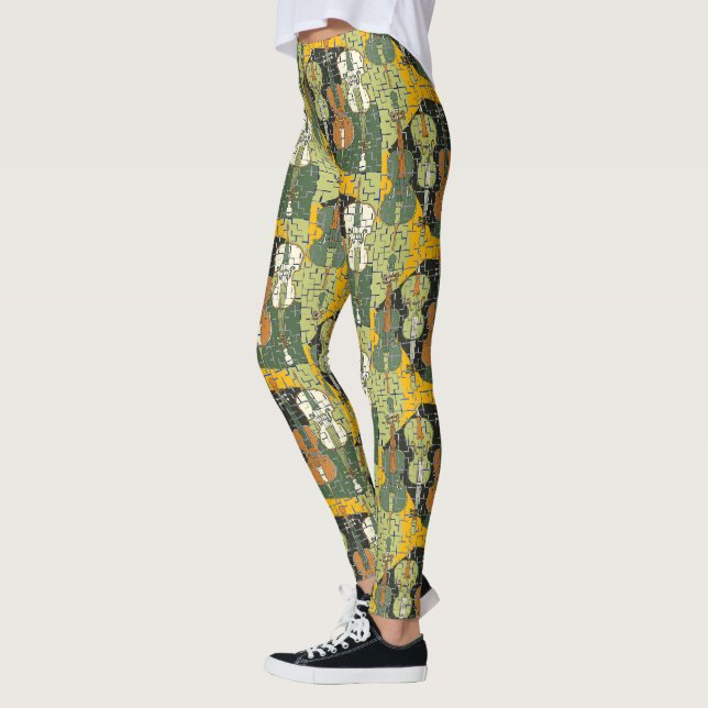 Leggings Motif Coloré (Gauche)