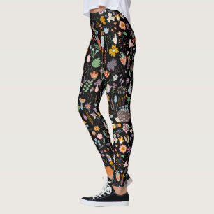 Leggings Motif Coloré Automne & Symboles