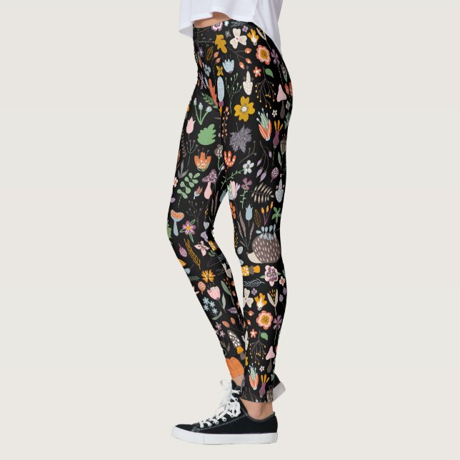 Leggings Motif Coloré Automne & Symboles (Gauche)