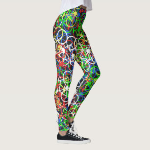 Leggings Motif coloré de bicyclettes - les guêtres du