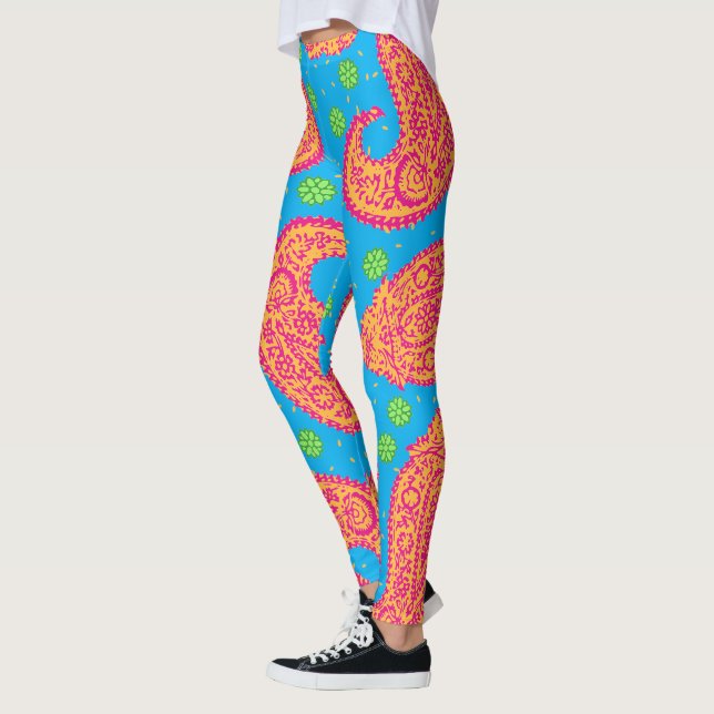 Leggings Motif coloré Paisley (Gauche)