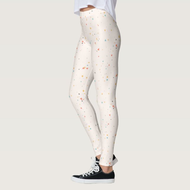 Leggings Motif Confetti Dots & Triangle (Gauche)