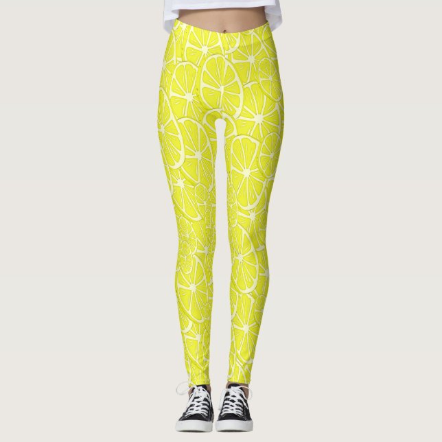 Leggings Motif cool Lemon Slices (Devant)