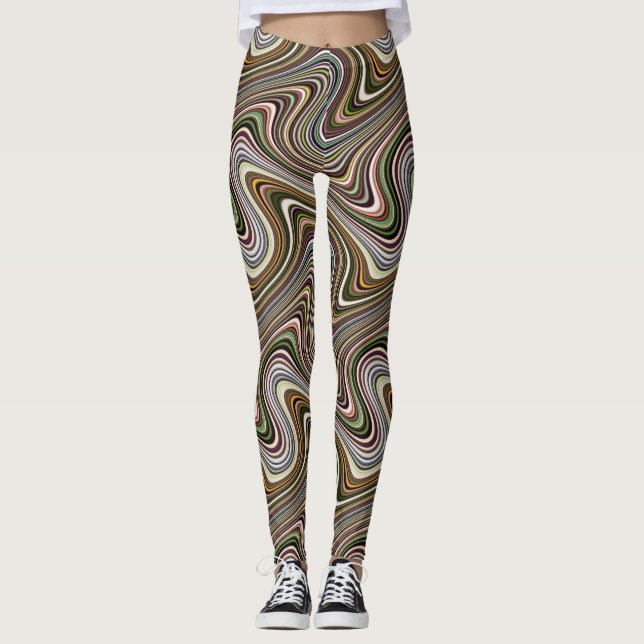Leggings Motif Cool unique aux couleurs vives (Devant)