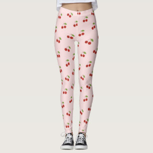 Leggings Motif Coquette Cerise