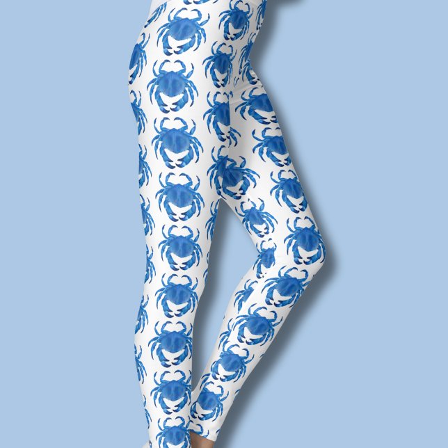 Leggings Motif Crabe Bleu ( Blue crab leggings)